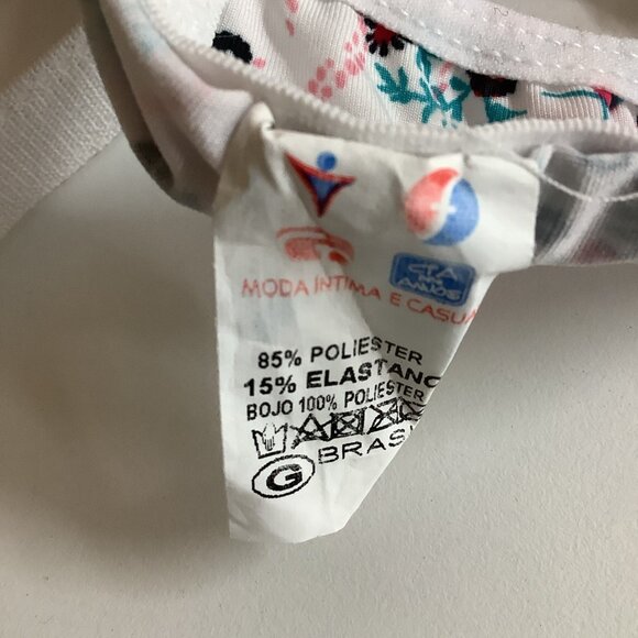 Massam Size Large White Floral Lace Underwire Bra. Made in Brazil New. - Picture 6 of 6